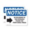 Signmission No Deliveries To This Entrance, 10 in W x Rectangle, Plastic OS-2PACK-NS-P-710-L-14476 - alternate 1